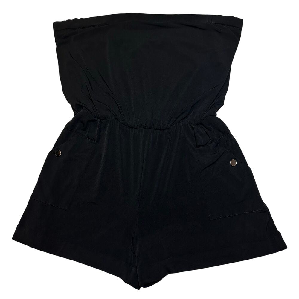 White House Black Market Women's Size Medium Jumpsuit Sleeveless Romper Black